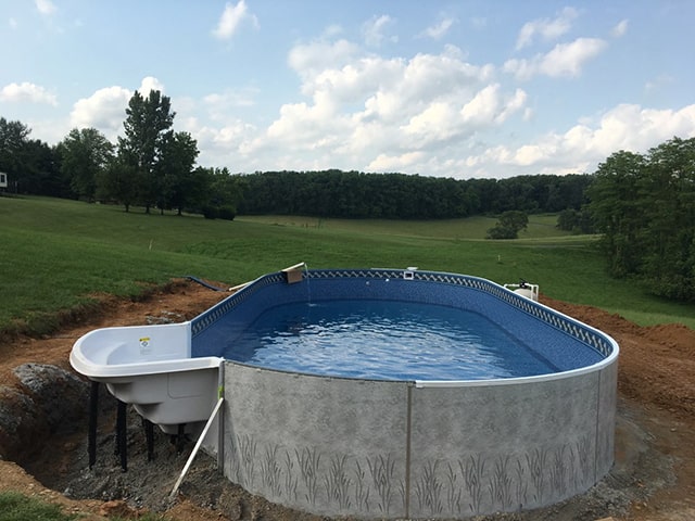 pool construction by Van Dorn Pools and Spas