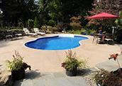 Radiant in-ground pool in Maryland