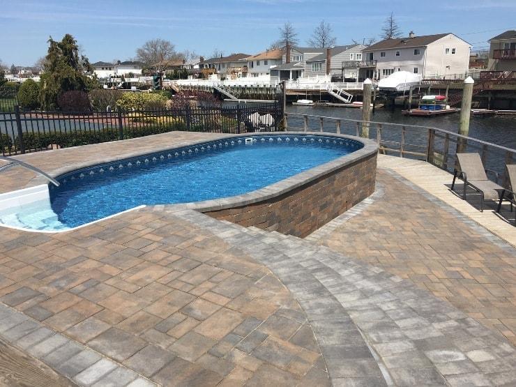 semi in-ground pool in Maryland