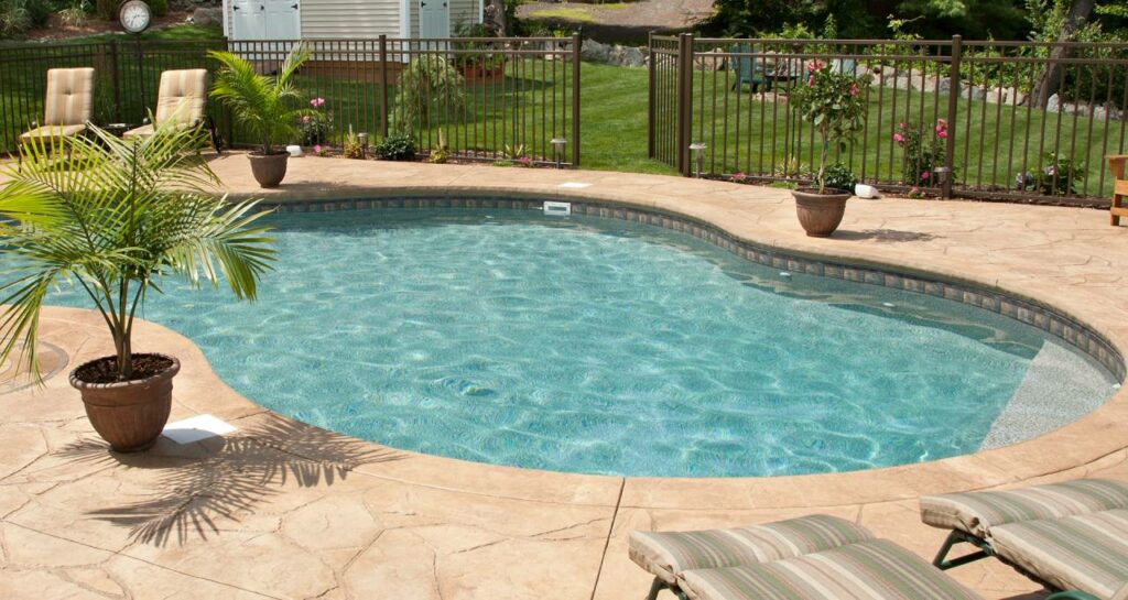 swimming pool backyard