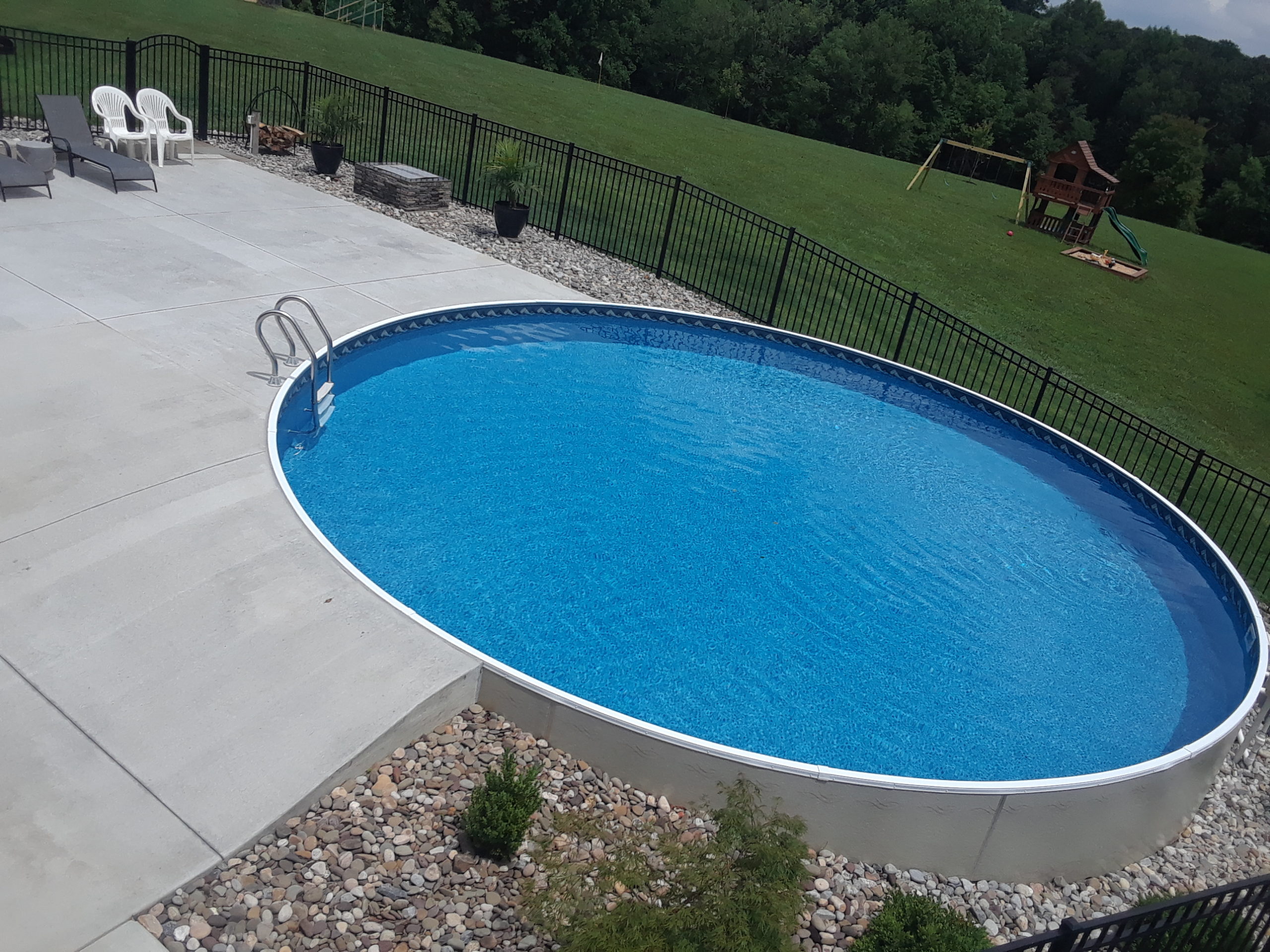 pool installation by Van Dorn Pools and Spas