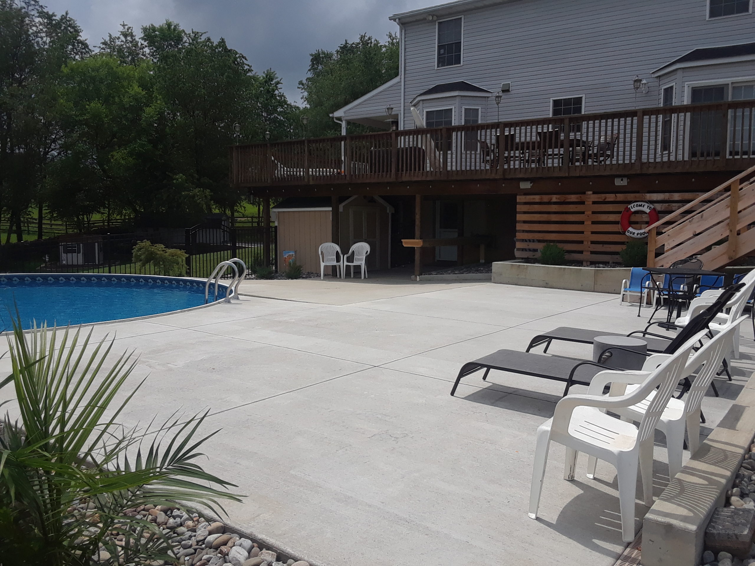 pool installation by Van Dorn Pools and Spas