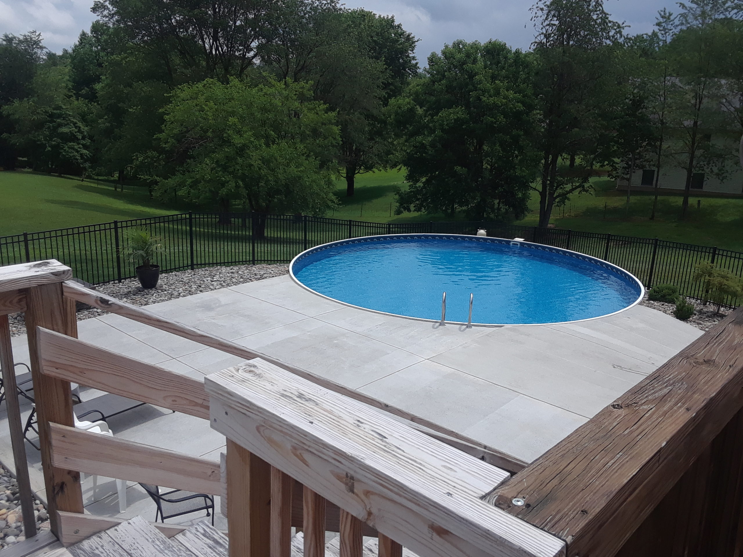 pool installation by Van Dorn Pools and Spas