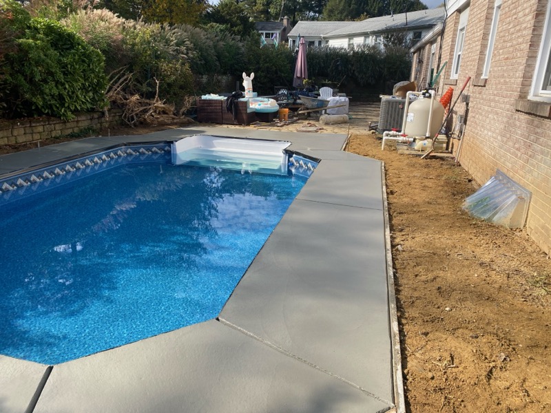 Pool Installation in Reisterstown MD by Van Dorn Pools and Spas