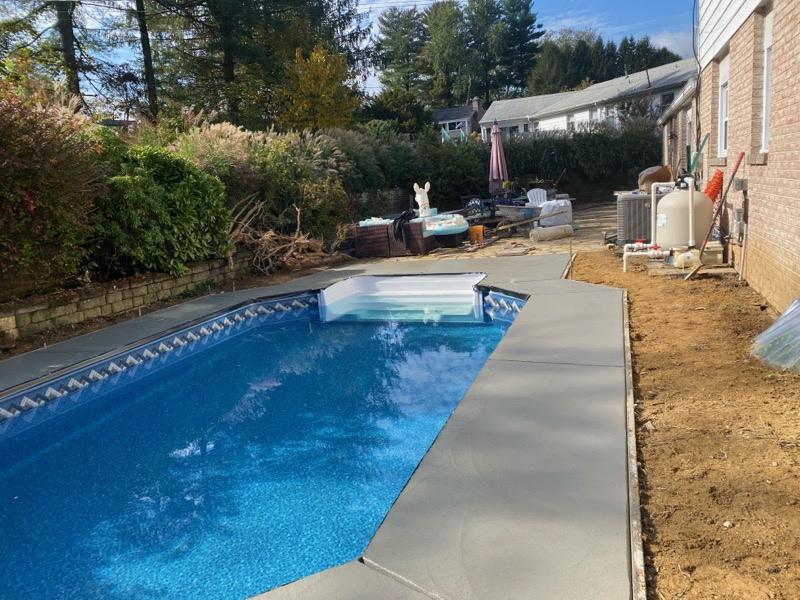 Pool Installation in Reisterstown MD by Van Dorn Pools and Spas