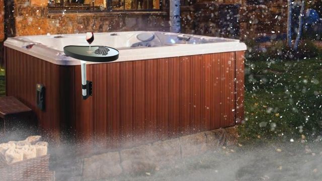 outdoor hot tub caddy