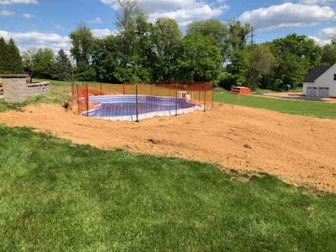 Pool installation in Maryland