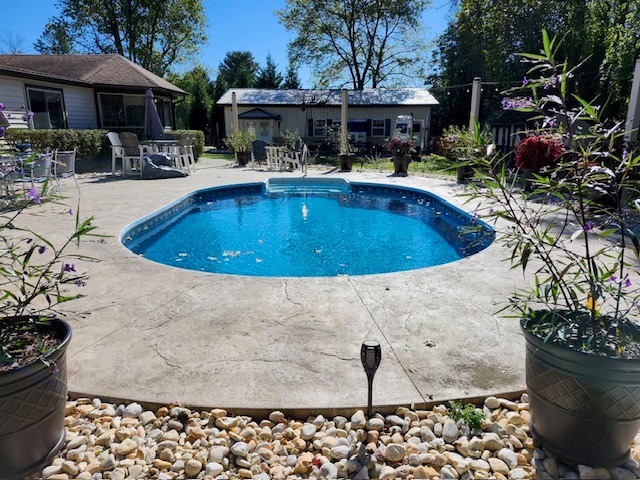 pool installation van dorn pools and spas