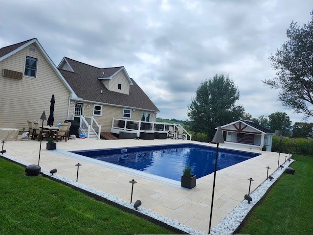 pool installation van dorn pools and spas