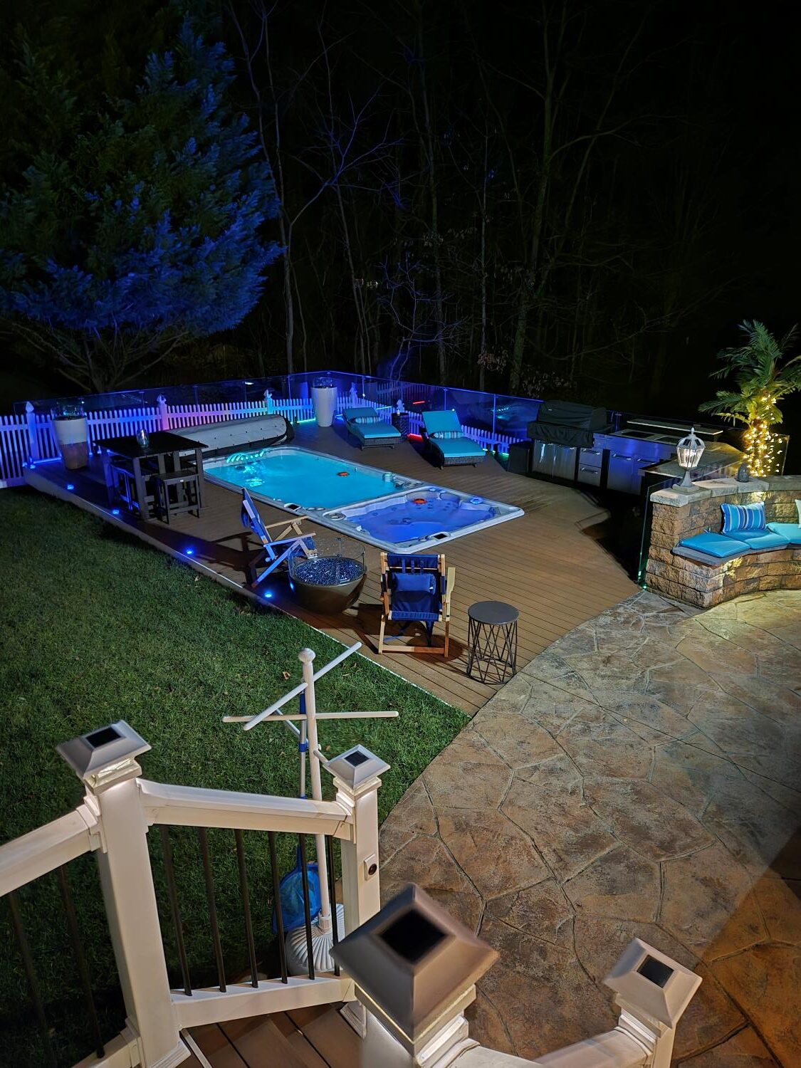 Swim spa installation van dorn pools and spas
